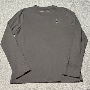 Abercrombie Kids Boys Gray Long Sleeve Shirt, EUC, Size 9/10